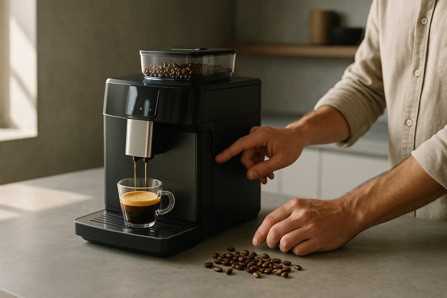 Quel modèle pour machine à café à grains avec multiple réglages d'intensité ?